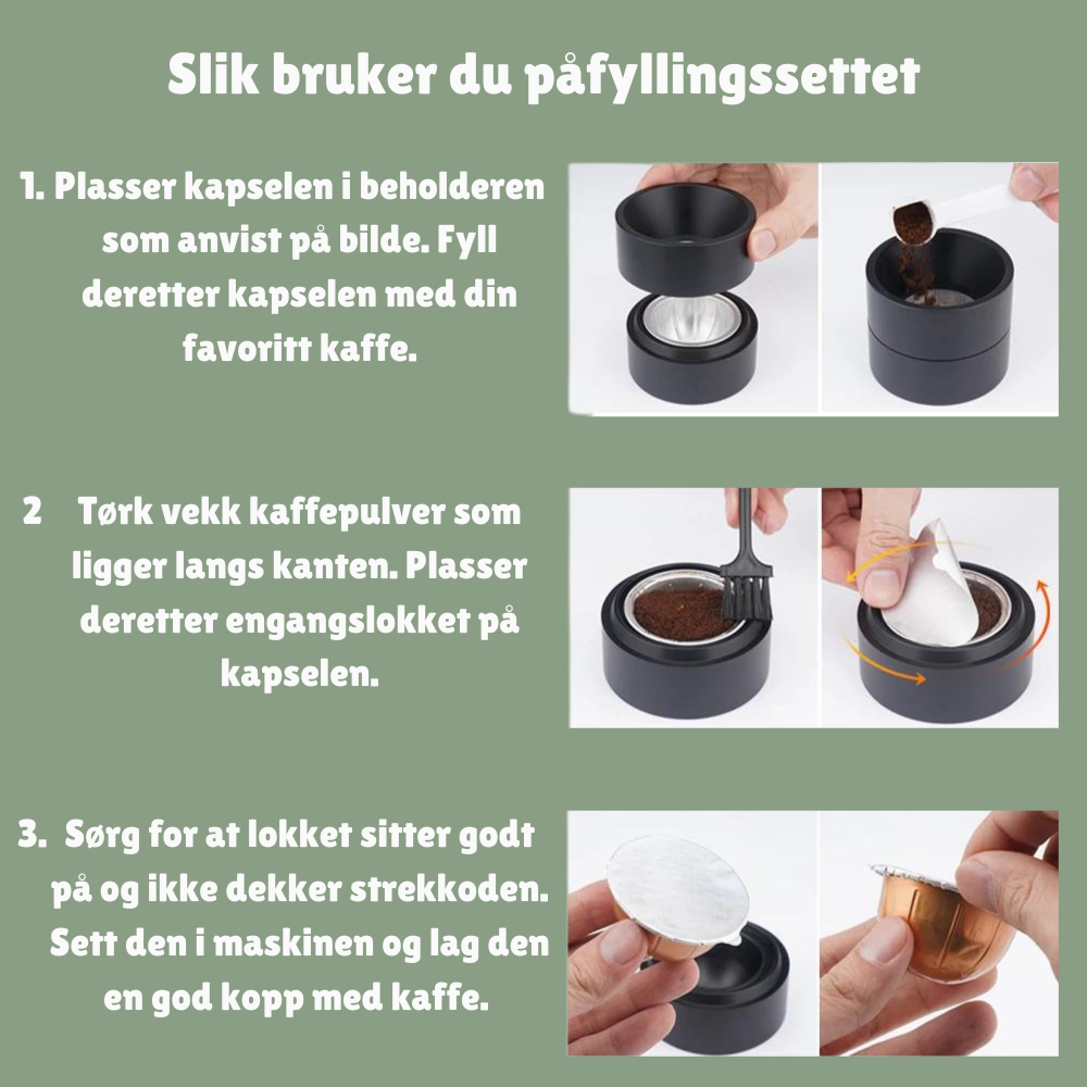 Nespresso Vertuo Gjenbrukssett