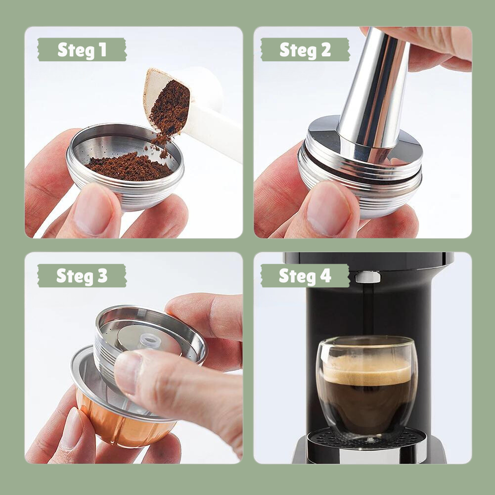 Nespresso® Vertuo Next och POP Återanvändbara Kapslar 